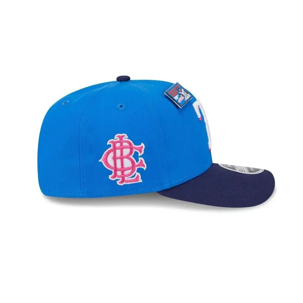Texas Rangers Big League Chew Cotton Candy New Era 9SEVENTY Stretch-Snap Cap NWT